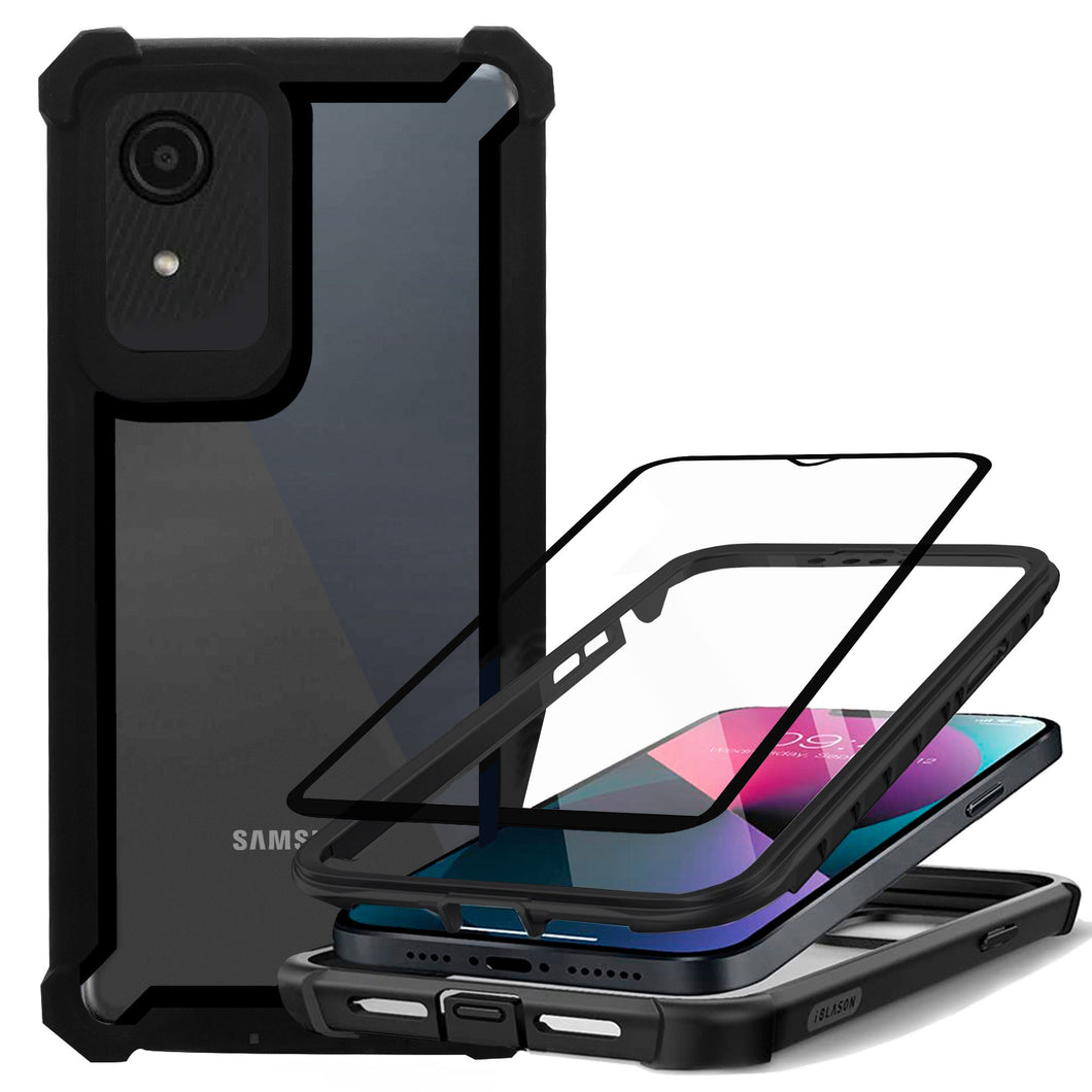 Funda De Uso Rudo Tough 360 Para Samsung Galaxy A03 Core Con Mica