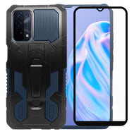 Funda de Uso Rudo Para OPPO A54 Con Soporte Robot Clip Case Más Mica 9D 2pz