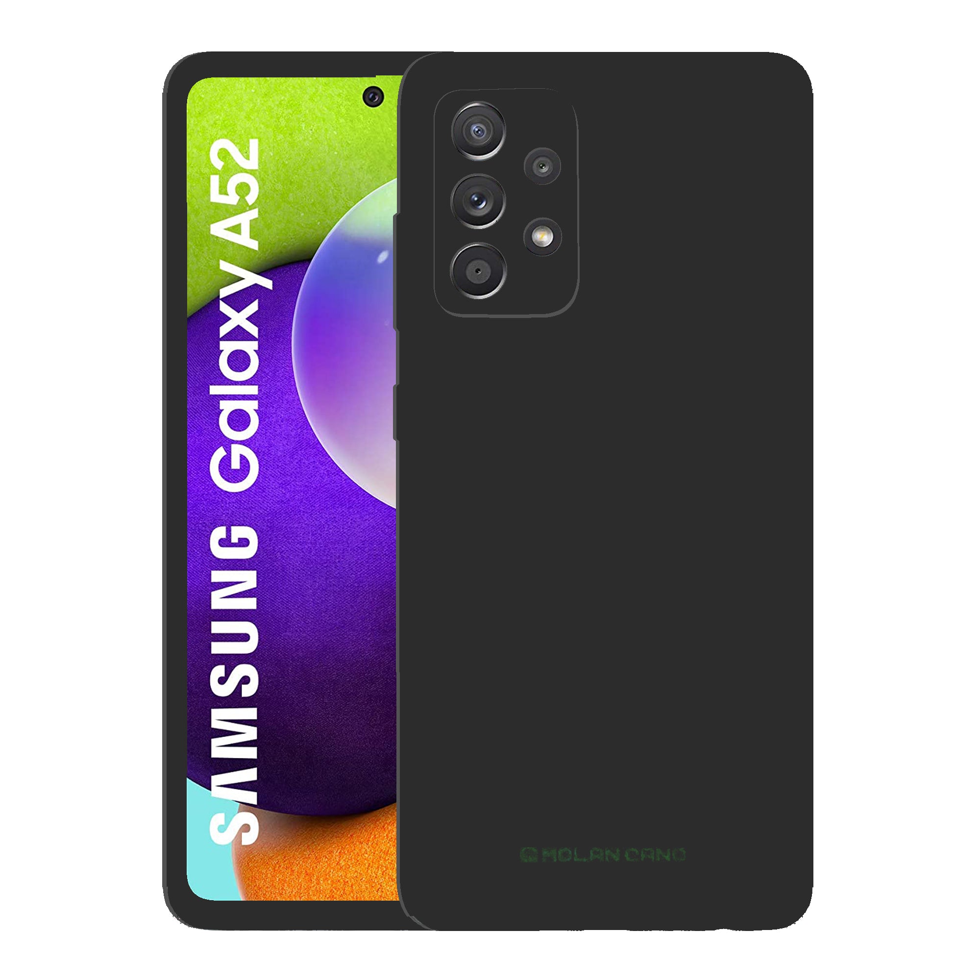 Funda Samsung Galaxy A52 5G y 4G, funda de silicona líquida con forro de  microfibra gruesa diseño a prueba de golpes, funda de goma de gel suave  para
