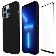 ATTI Molan Cano Super Fit Funda Case Ultradelgada de Policarbonato Rígido Protector Acabado Mate para iPhone 13 Pro Más Mica 9D