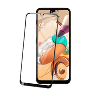 Vidrio Templado 9D contorno negro 2 piezas de paquete para LG K41S