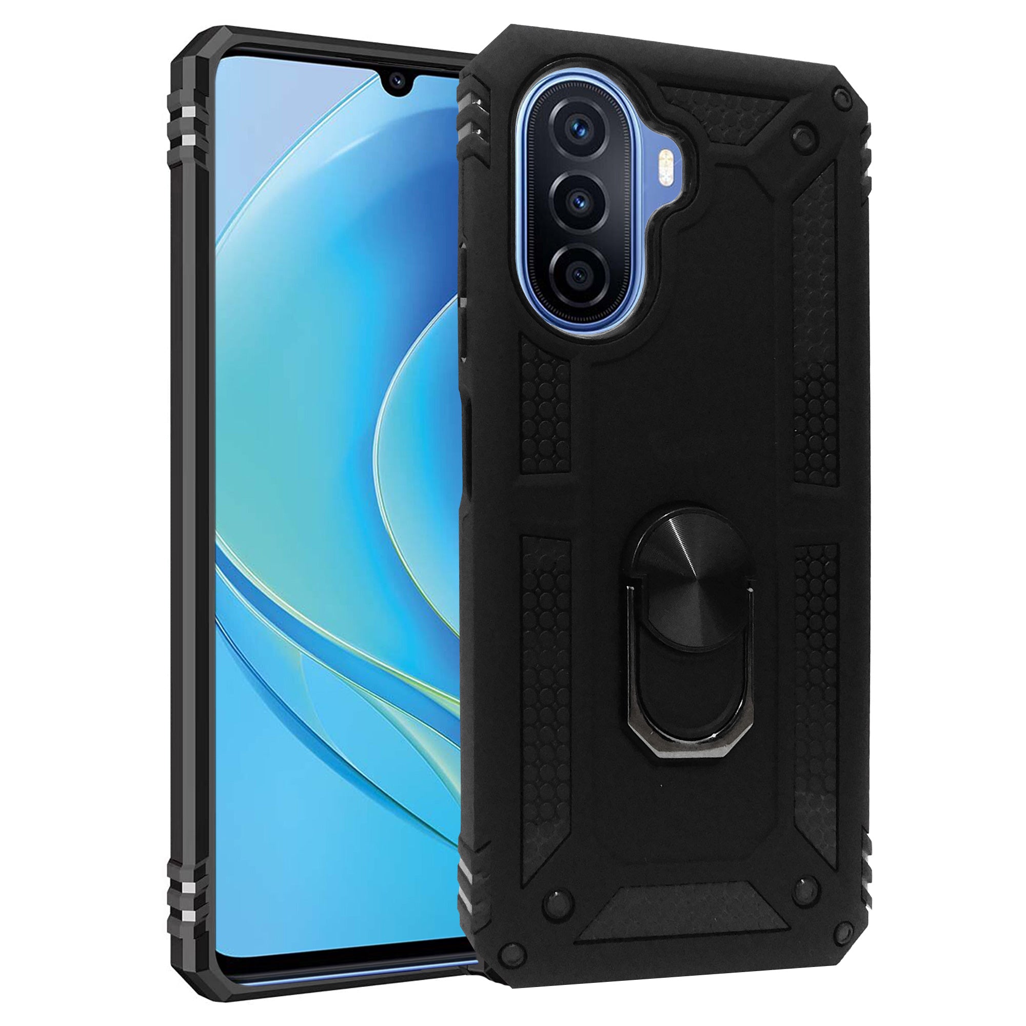 Arseaiy Funda Tipo Cartera Para Huawei Y7 Pro 2019/Enjoy 9 Flip Phone Case Con Correa Cruzada, Bolso Magnético Con Cremallera, Bolsillo Con Cremallera, Piel Sintética, A Prueba De Golpes, Con Función