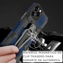 Cargar imagen en el visor de la galería, Funda de Uso Rudo Para LG K52 / K62 / Q52 Con Soporte Robot Clip Case Más Mica 9D 2pz
