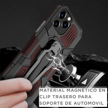 Cargar imagen en el visor de la galería, Funda Uso Rudo Para iPhone 13 Mini Con Soporte Robot Clip Case más mica 9D 2pz
