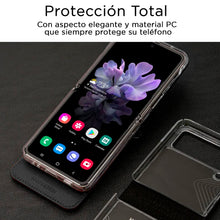 Cargar imagen en el visor de la galería, Funda Cartera De Lujo Con Correa Muñeca Card Pocket Diary Para Samsung Z Flip 3
