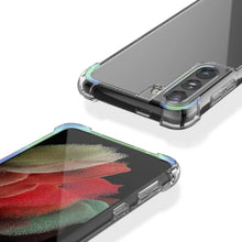 Cargar imagen en el visor de la galería, Funda Protector Case Híbrido TPU+PC Transparente Rígido para Samsung S21 Ultra
