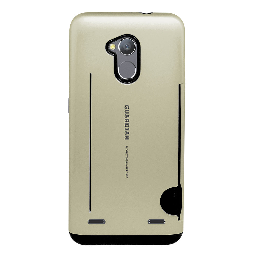 Funda Uso Rudo Doble Capa con Tarjetero Guardian para ZTE V6 Plus