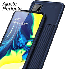 Cargar imagen en el visor de la galería, Funda Rugged Carbon Fibra Flexible Para OPPO Reno 6 5g
