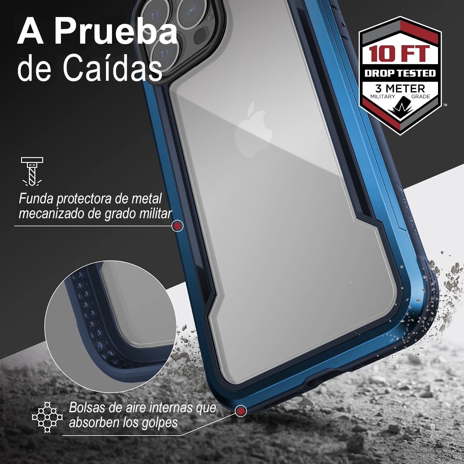 Funda Case Uso Rudo 360 Protection Para iPhone 13 pro max Levamdar  CZDZ-HY215-4