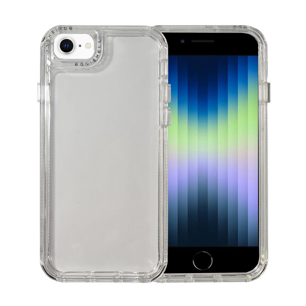 Funda Traslúcida Rainbow Uso Rudo Doble Capa Para iPhone 6/7/8/SE2020/SE2022